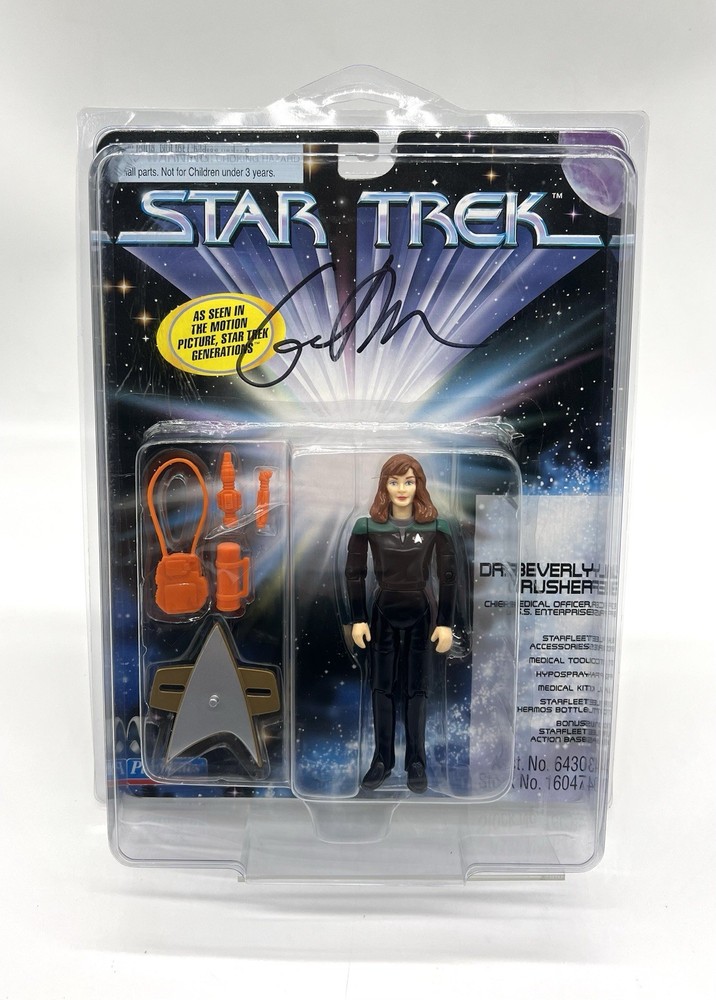 Dr. Beverly Crusher Signed Action Figure Star Trek 1997 Playmates