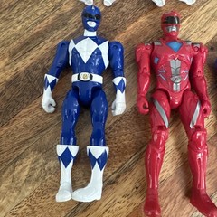 Power Rangers Super Ninja Steel 5-inches tall Action Figure Blue and Red Lot 11