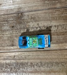 Disney Pixar Cars 3 Superfly #72 Demo Derby Missing 2 Rubber Tires Mattel
