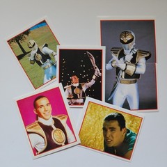 Power Rangers Merlin Series 2 Sticker Lot Jason David Frank White Ranger HTF OOP