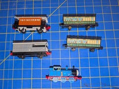 Vintage Lot Of 5 Ertl Die-Cast/plastic Thomas & Friends Metal Trains Bundle 90s