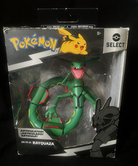 Pokemon Select Trainer Team Series 2 RAYQUAZA Action Figure USED w/ STAND 2021