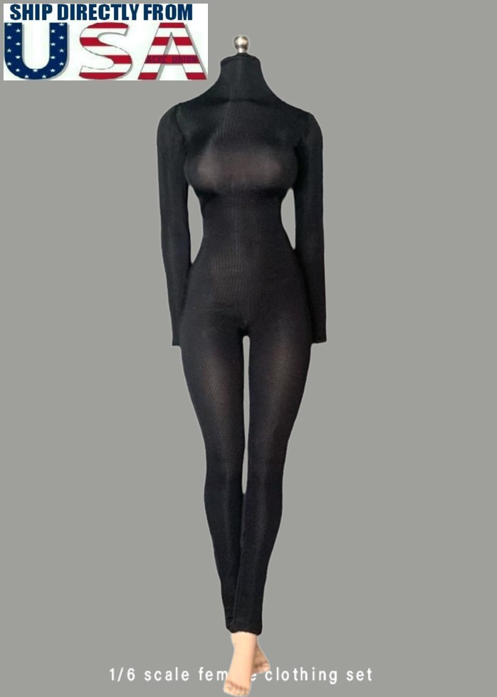 1/6 Female Stretch Slim Bodysuit For 12″ PHICEN Hot Toys TBLeague Figure USA