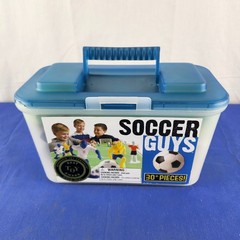 2005 Kaskey Kids Soccer Guys Blue & Yellow with Goals Field Players See Desc.