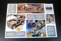 1988 HASBRO 14 x 11 Unfolded G.I.JOE Mission Vehicles and Characters Offer Sheet