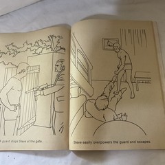 1974 The Six Million Dollar Man Coloring Book Uncolored Artcraft C1832