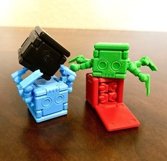 Transforming Little Cube Guy Gadget ABS 3D printed Transforming Desk Toy Fidget