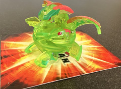 Bakugan Percival 580G Translucent Neon Ventus New Vestroia Battle Brawlers