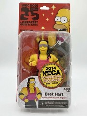 NECA The Simpsons Bret Hart Action Figure Series 3 2014 Convention Exclusive