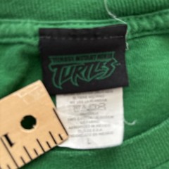 TMNT Vintage Teenage Mutant Turtles Logo T Shirt Size Large Green
