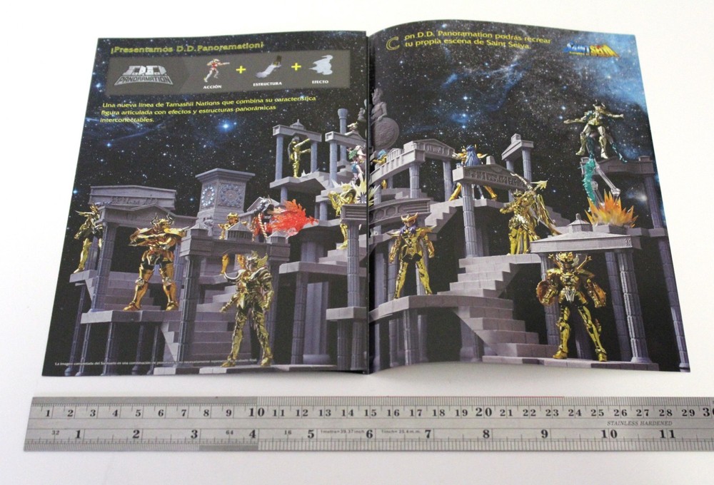 2016 Bandai SAINT SEIYA Myth Cloth SPANISH CATALOG TRIPTYCH Very Rare Oversized