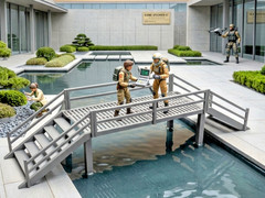 1:18 Scale Bridge Walkway Diorama For 4″ Action Figures G.I Joe Star Wars JoyToy