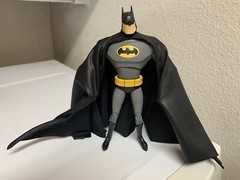 Custom Batman Wired Drape Leather Cape Only Dc Multiverse mcfarlane NOT FIGURE