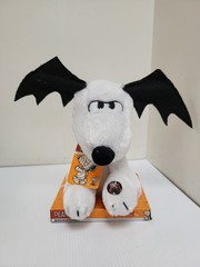 Halloween Peanuts Animated Musical Snoopy Plush w/Bat ears Plays Linus & Lucy