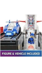 NEW PAW Patrol Mighty Movie Aircraft Carrier HQ Playset Chase Vehicle