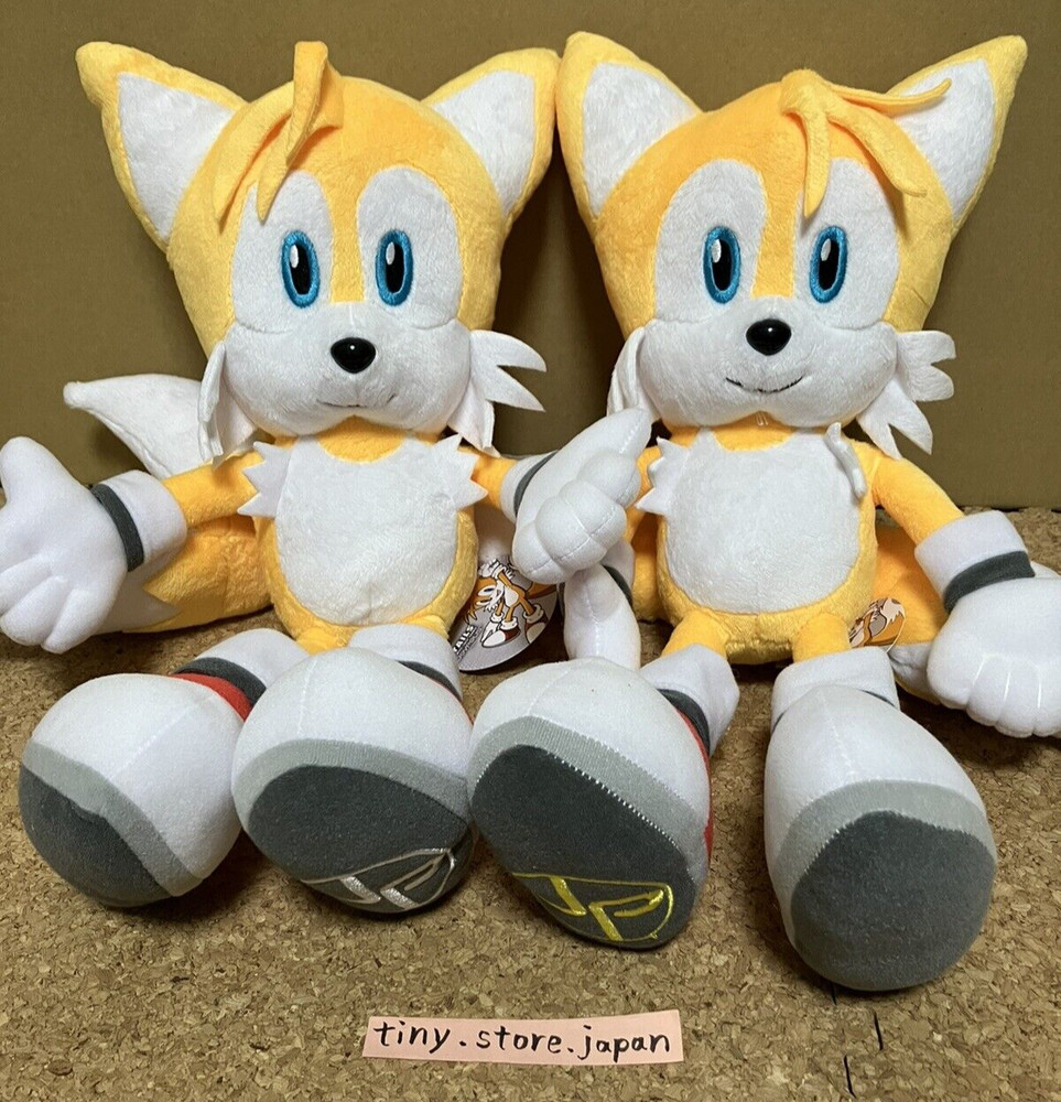 SEGA Sonic The Hedgehog Super Jumbo Tails Plush Set Joypolis Limited 38cm Japan