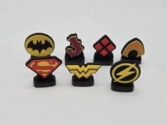 Lot of 7 Circle K Exclusive DC Comics Herostix Rubber Figures