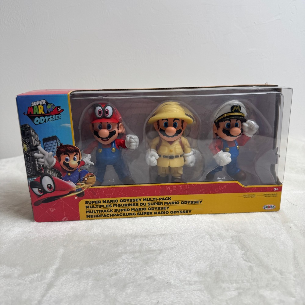 Super Mario Odyssey Multi-Pack 3 Figures Set 2021 New Sealed Jakks Box HTF RARE