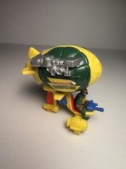 1994 TMNT Ninja Turtles Mini Mutants Blimp & Blue Bombs High Flyin Michaelangelo