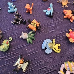 Small Figures, Lot of 30, Most About 1-Inch In Length, Mostly Pokémon, See Pics