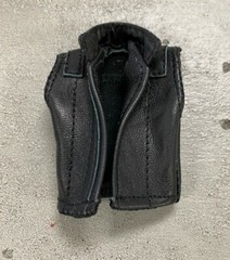 PB-VSLT-BK: 1/12 scale Black leather vest for 6″ Vtoys MixMax muscular body