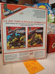 SEALED Vintage 1982 Hasbro G.I. JOE Paint By Numbers art set no. 3028