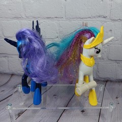 My little Pony G4 Princess Celestia & Nightmare Moon Canterlot Toy Figure SET