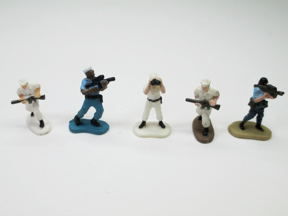 Micro Machines Military Troops Navy Sailor Infantry Soldiers Figures – Lot of 5