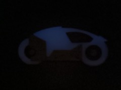 Retro Lightcycle color change glow light cycle for Tron vintage toys display