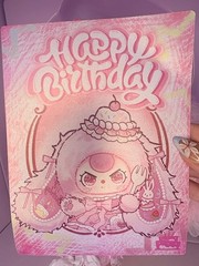 Baby Three Limited Edition 800% Happy Birthday Bunny with Cupcake Purse RARE
