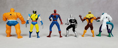Vintage Spider Man Posable Die Cast Action Figure ToyBiz 2002 LOT