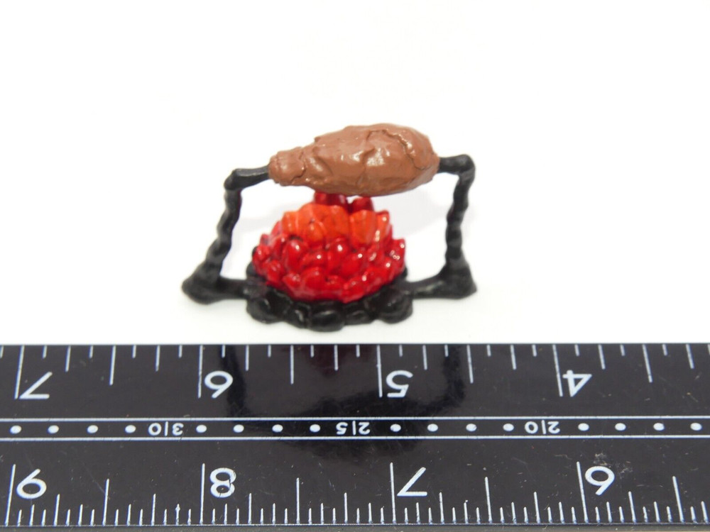 Safari Ltd Fire Meat Spit Figure Toy Figure Prehistoric Campfire Cook Roasting
