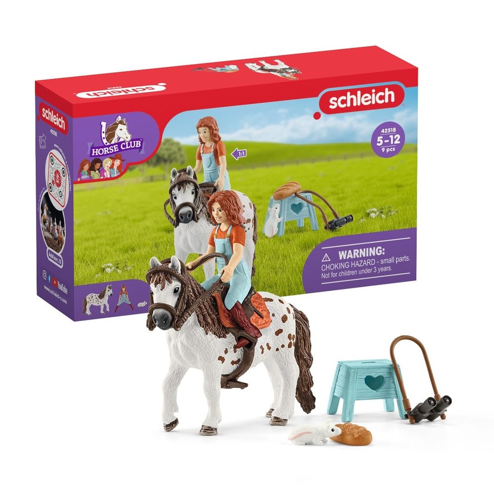 Horse Club, 9-Piece Playset, Horse Toys for Girls and Boys 5-12 Years Old Mia…