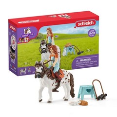 Horse Club, 9-Piece Playset, Horse Toys for Girls and Boys 5-12 Years Old Mia…