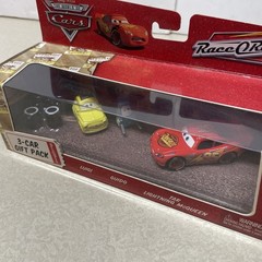 Disney Pixar Cars Race O Rama Luigi Guido Lightning McQueen 3-Car Gift Pack***