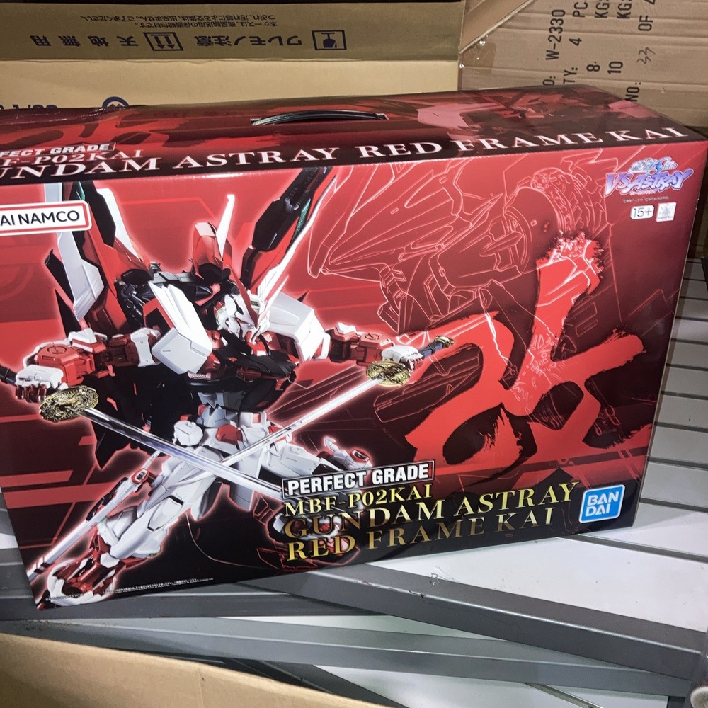 GUNDAM 1/60 Astray Red Frame Kai Perfect Grade PG MBF-P02KAI Original Box Bandai