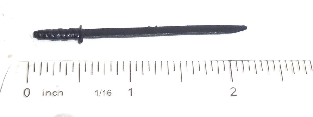 GI Joe Figure BLACK MAJOR CUSTOM Accessory (1985 Quick Kick) Sword