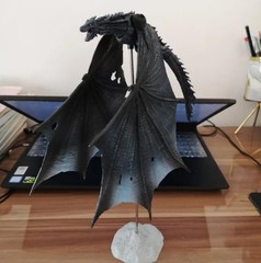 Game Of Thrones Drogon Black Dragon Deluxe Action Figure New