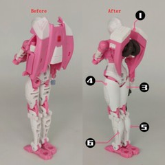 Upgrade Kit For Siege Earthrise Arcee Lifeline Elita-1 Gun Backpack Leg Filler