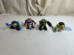 Lot of 4 Uncle Milton’s P-Brains Figurines 2004. Baby, Teacher, Soldier, Skater
