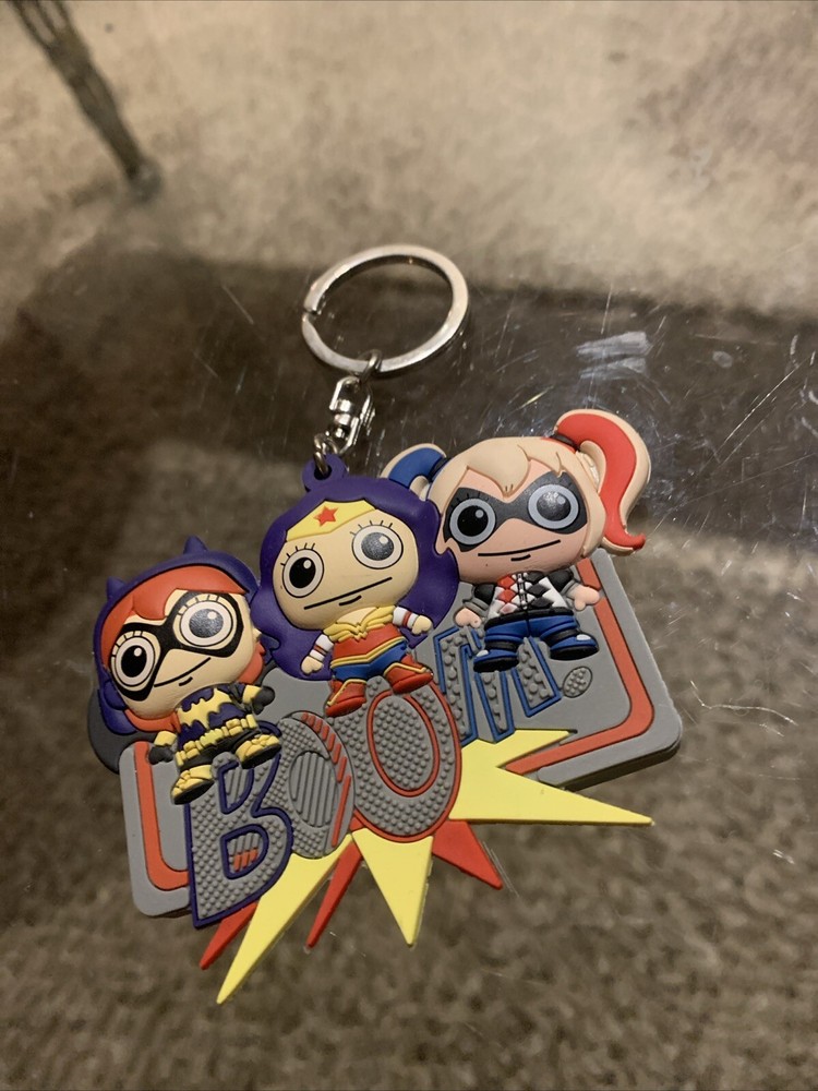 Monogram DC Super Hero Girls 3D Figural A Badge of Super Girls Keyring Keychain