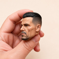 1/6 Scarred Cable Male Head Sculpt For 12″ Hot Toys PHICEN WORLDBOX Figure USA