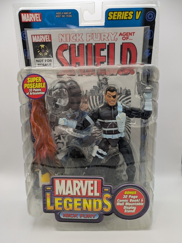 Toy Biz Marvel Legends Series V Nick Fury Action Figure New 2003