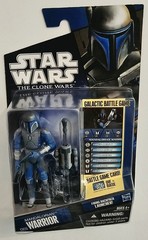STAR WARS THE CLONE WARS CW29 MANDALORIAN WARRIOR w/FIRING BACKPACK 3.75″ FIGURE