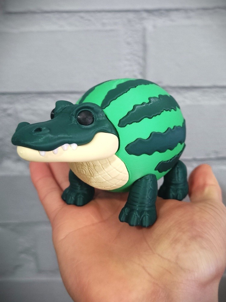 Glorbo Fruttodrillo – Articulated Italian Brainrot Figurine Toy Kids & Adults