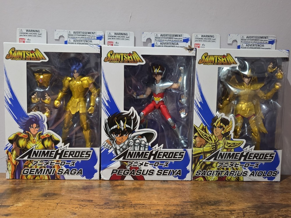 Bandai Anime Heroes: Saintseiya Knights Of The Zodiac 3-pack Action Figures