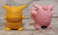 4 Vtg 1990’s TOMY Nintendo POKEMON Eraser Figure LOT Pikachu, Sqirtle, Sandslash
