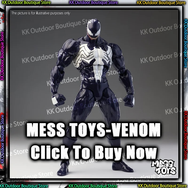 NEW Mess Toys Venom Lethal Neighbor Spider Man Symbiotic Black Suit Messtoys Spi