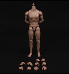 MB102 1/12 Male Soldiers Muscle Super Flexible Body for 6″ Action Figure Dolls