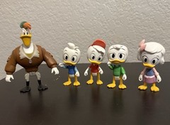 DISNEY DUCKTALES LAUNCHPAD MCQUACK FIGURE LOT HUEY DEWEY LOUIE WEBBY PHATMOJO